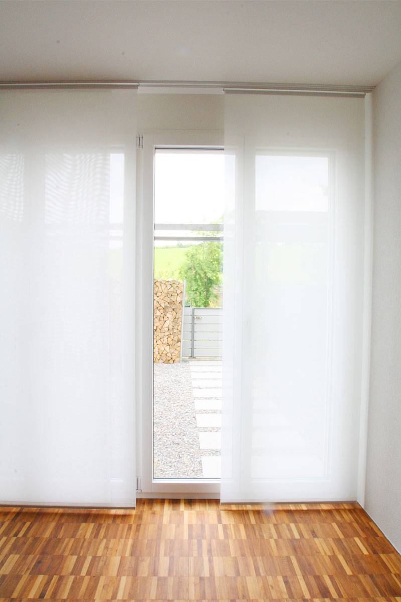 Flächenvorhang Halbtransparent [weiss 60cm 80cm 120cm