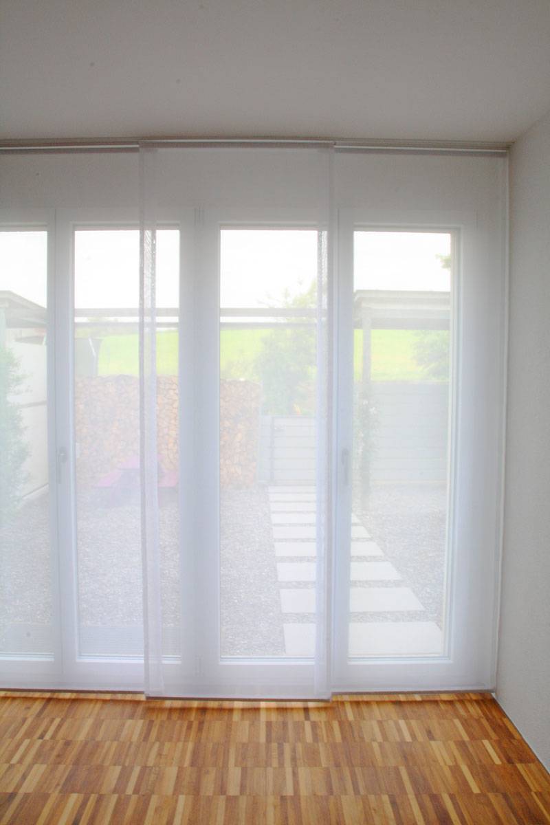 Flächenvorhang Transparent [weiss 60cm 80cm 120cm Breit